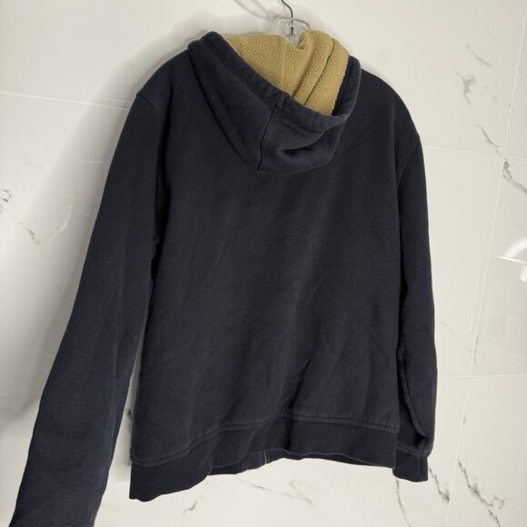 L.L. Bean Mens Katahdin Iron Works Heavyweight Hooded Sherpa Cotton Sweatshirt M - Picture 5 of 8